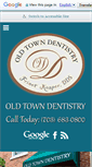 Mobile Screenshot of oldtowndentistry.com