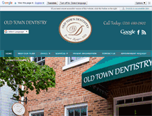 Tablet Screenshot of oldtowndentistry.com